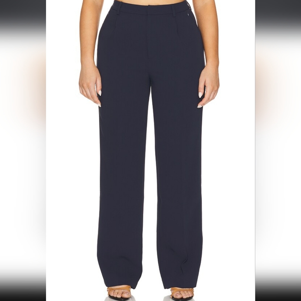 Good American Navy Wide Leg Pants